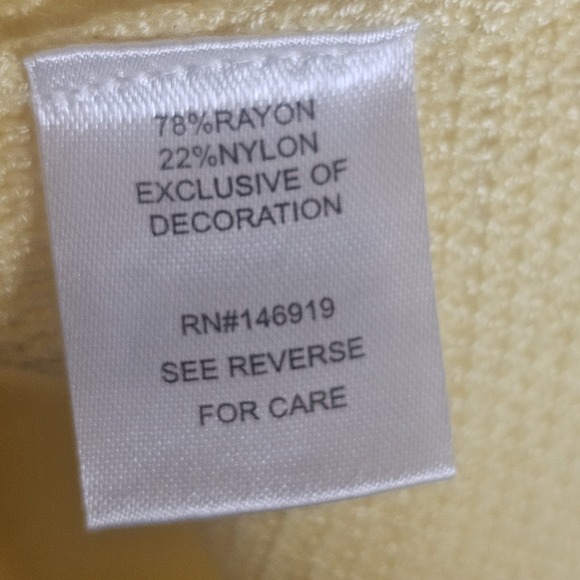 All at Once Sweater Womens Medium Yellow Waffle Knit Lace Up Tie Neck Tunic Top - Picture 9 of 15